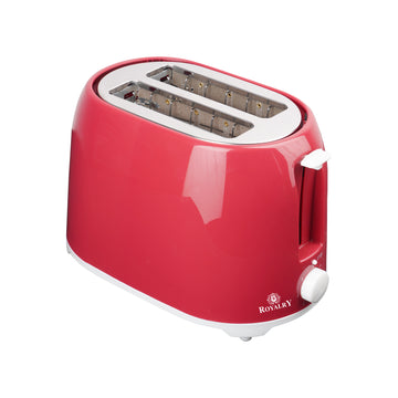 Royalry 2-Slice Pop-Up Toaster Pink — Adjustable Browning, Automatic Pop-Up & Compact Design