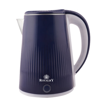 Royalry 1.8L Blue Electric Kettle – Fast Heating, Automatic Shut-Off, Reusable & Energy Efficient