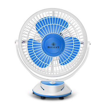 Stylish 12 Inch Blue and White Wall Cum Table Fan with Adjustable Tilt, Dual Mounting Options, Powerful Airflow, and Quiet Operation for Home and Office