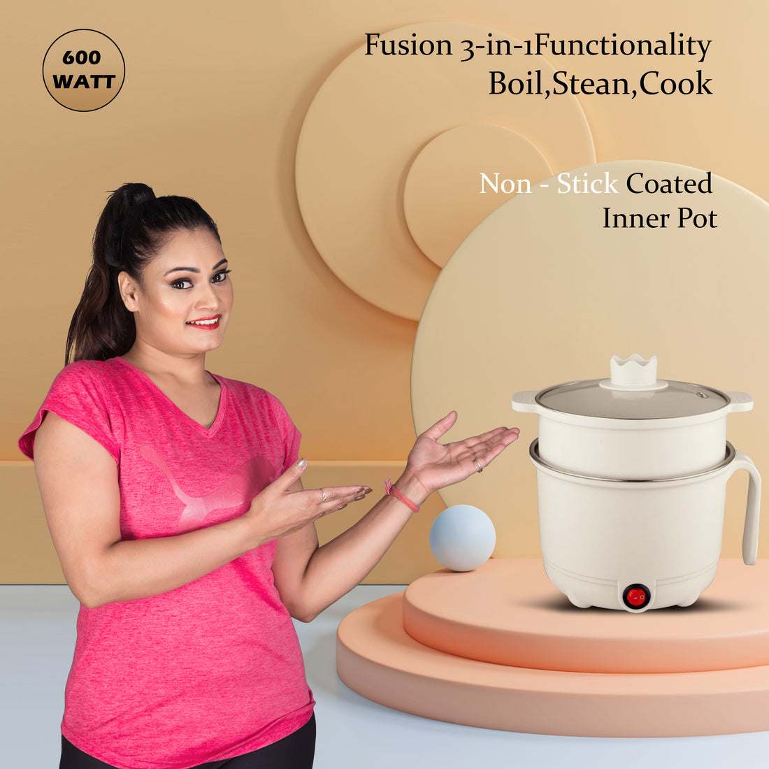 Royalry Multi-Function 1.5L Electric Kettle & Egg Boiler – Fast Heating, Versatile Cooking, Automatic Shut-Off