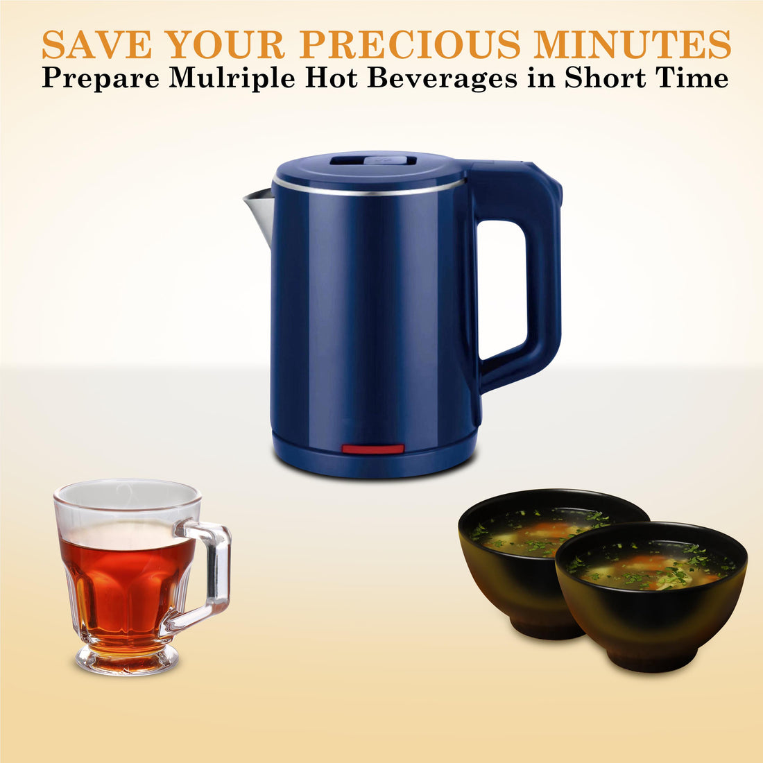 Royalry 1L Multi-Purpose Electric Kettle – Fast Heating, Compact & Versatile