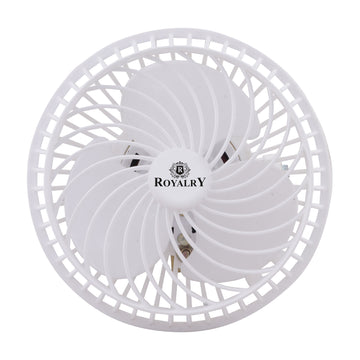 Compact and Powerful 6 Inch White Cabin Fan with Efficient Airflow, Durable Design, Quiet Operation, and Easy Installation for Vehicles and Small Spaces