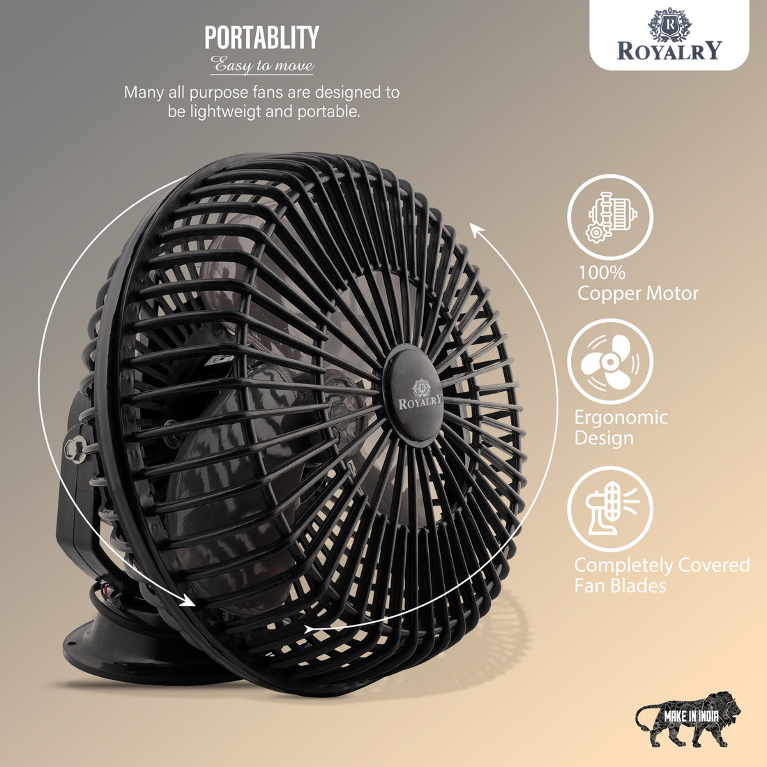 9 Inch Black Cabin Fan Featuring Sleek Design, Easy Installation, and Quiet Operation for Effective Cooling in Tight Spaces