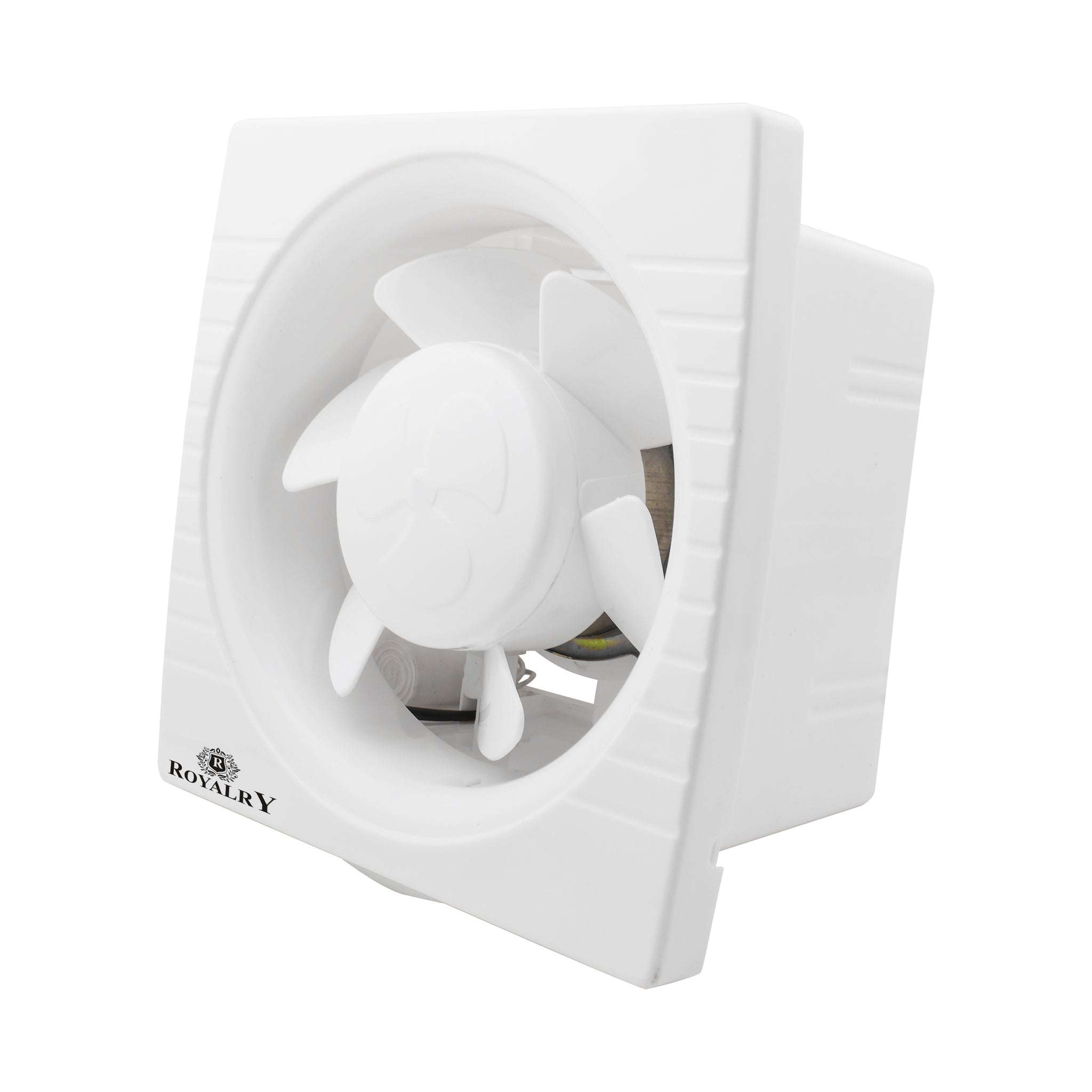 Royalry 8-Inch White Ventilation Fan – High-Speed Motor, Powerful Airflow & Low-Noise Operation for Kitchens, Bathrooms & Offices
