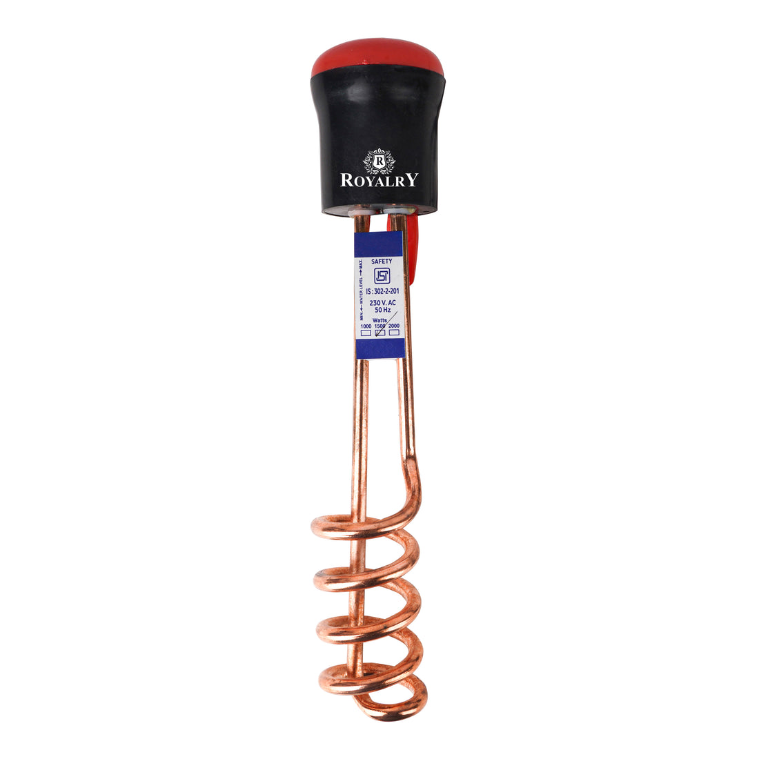 Royalry Immersion Water Heater Rod 1500W — Fast & Safe Water Heating for Home Use