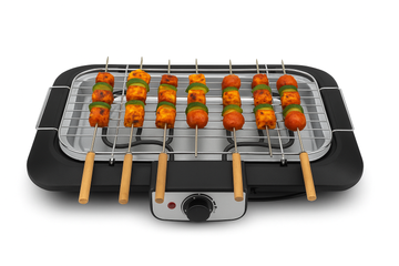 Royalry Electric Tandoor & Barbeque Grill – Smokeless Indoor/Outdoor Cooking | Fast Heating, Non-Stick Grill Plate & Adjustable Temperature Control for Kebabs, Tikkas, Paneer & More