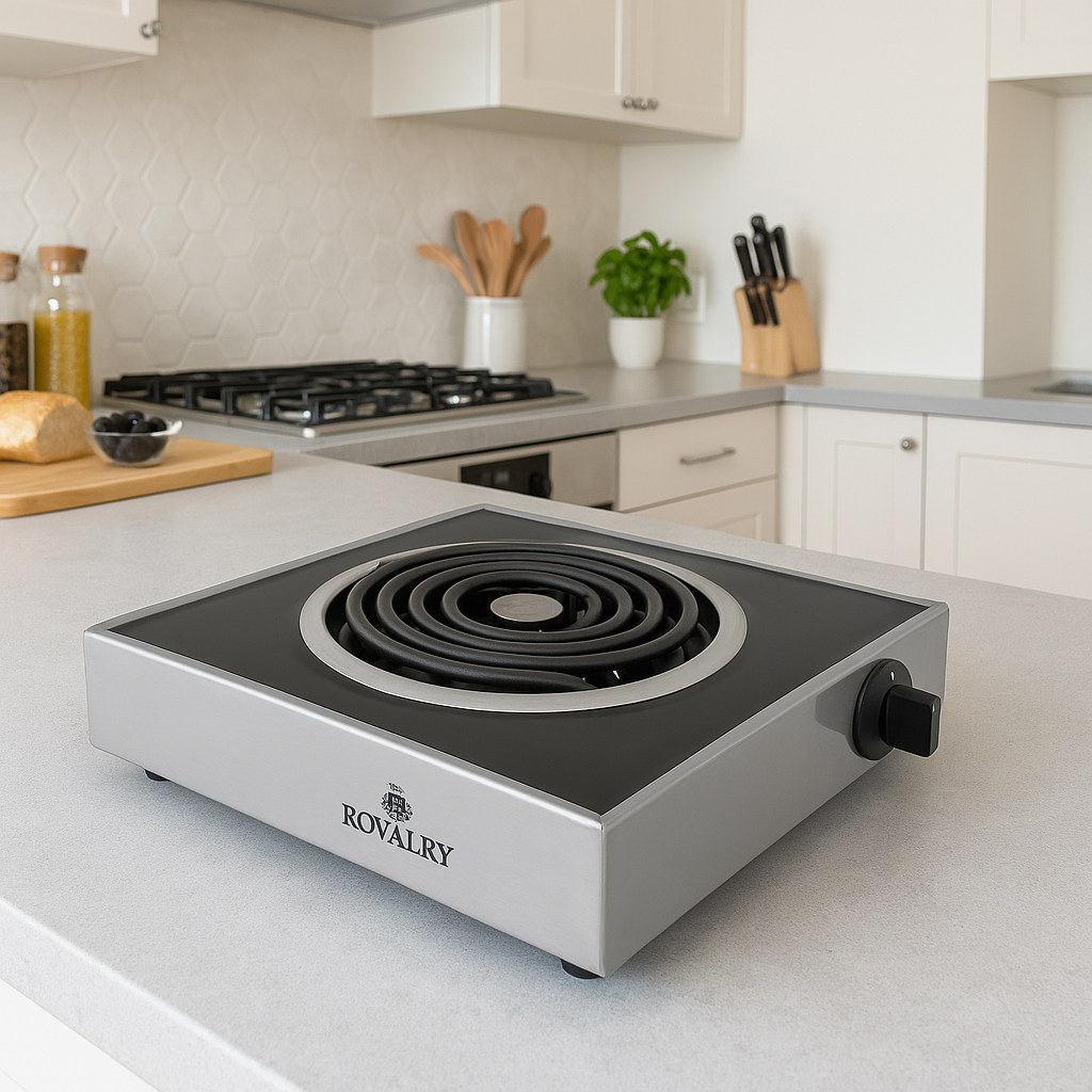 Royalry Electric Hot Plate Smart 2000W — Portable, Fast Heating Cooktop for Home & Kitchen