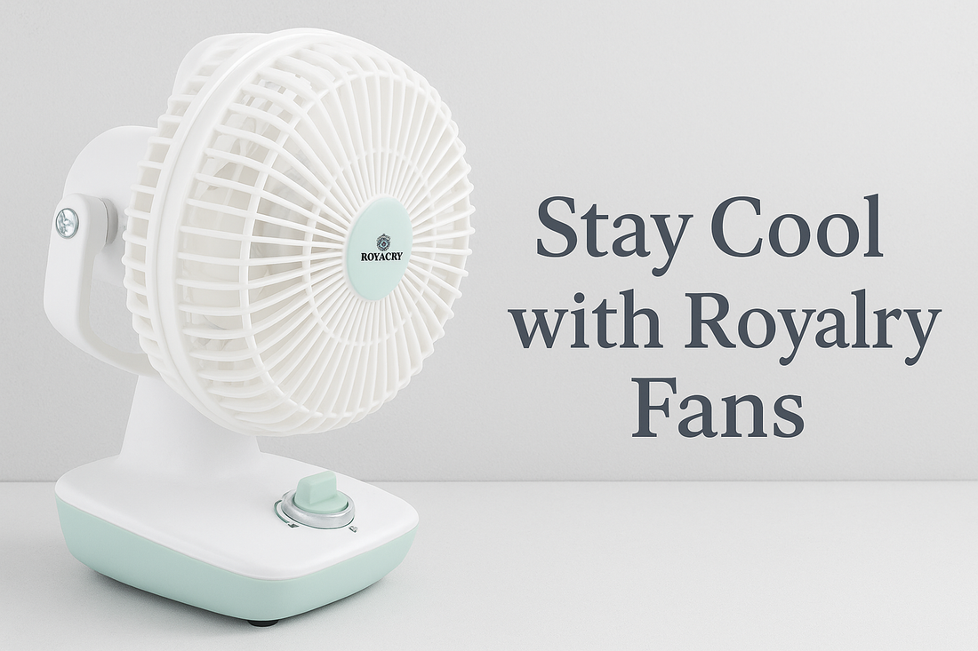 Royalry Mini Breeze 6-Inch Wall Cum Table Fan – High-Speed, Energy Saving, Adjustable Tilt – Ideal for Small Rooms, Kitchens & Study Areas
