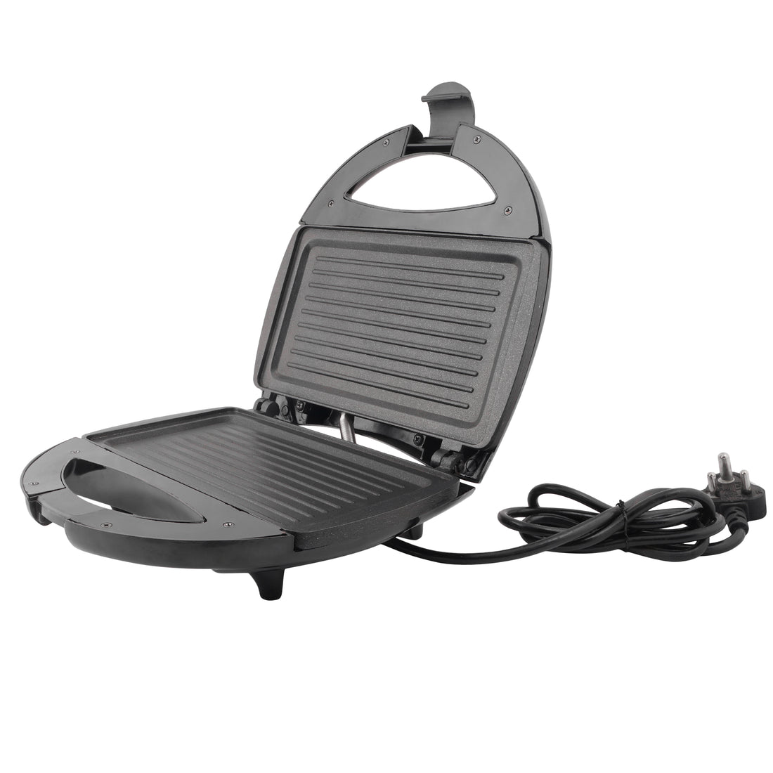 Royalry Matte Black Sandwich Maker – Non-Stick Grill Plates | Compact Design, Quick Heating & Easy Cleaning | Perfect for Crispy Sandwiches, Paninis & Snacks at Home