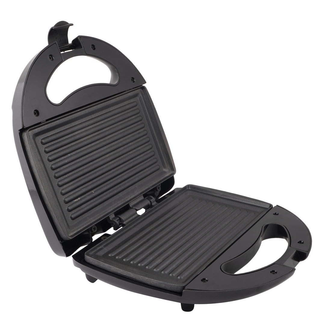 Royalry Sandwich Maker Black & Chrome — Non-Stick, Compact Grill for Perfect Toasts & Snacks