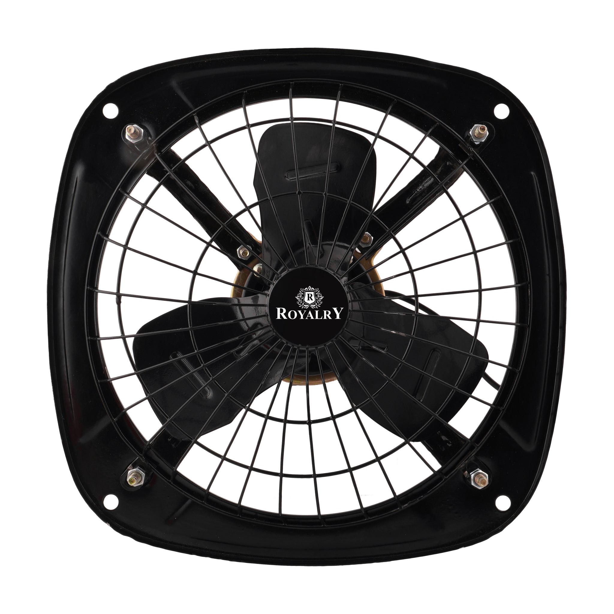 Royalry 9-Inch Black Exhaust Fan – Heavy-Duty Air Circulation, High-Speed Motor & Sleek Modern Finish