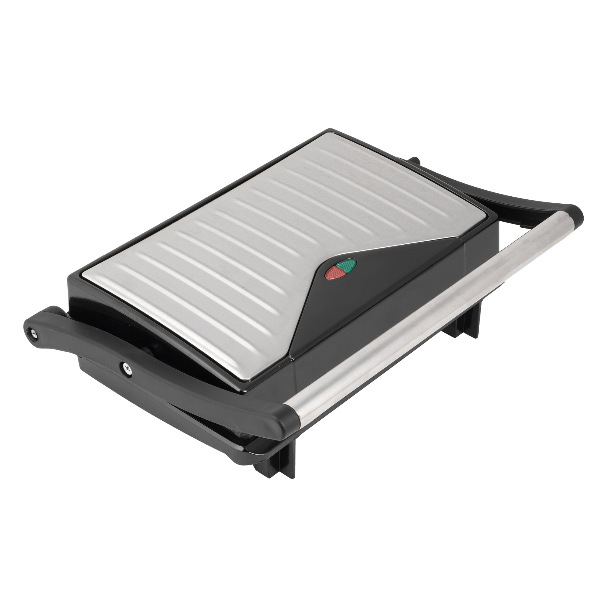 Royalry Stainless Steel Hand Press Grill & Sandwich Maker — Compact Design, Non-Stick Plates, Powerful Heating for Crispy Grills & Perfect Toasts