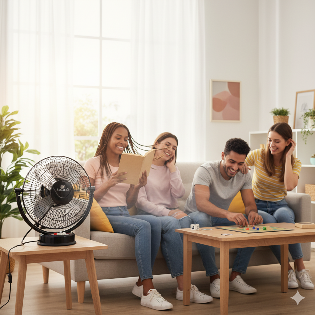 12 Inch AP Metal Wall/Table Fan Featuring Adjustable Tilt, 3-Speed Settings Including High Speed, and Robust Airflow for All-Room Comfort