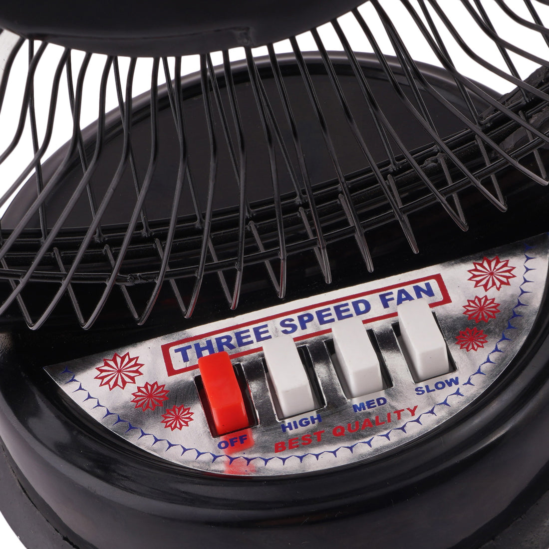 ROYALRY Table Fan / All_ Purpose fan - METAL BODY / 12 inch / 1 Year Warranty/Very High Speed/Copper Winding/Plastic Blade (Black)